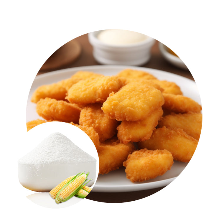 E1412 Distarch phosphate modified waxy corn starch for fried chicken nuggets