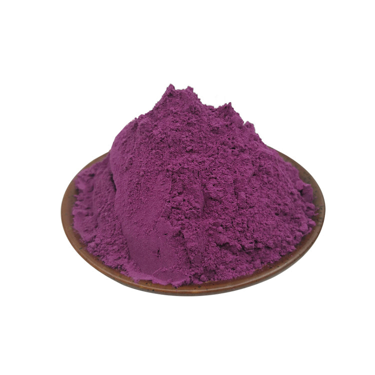 A healthy organic purple sweet potato flour with a fine texture